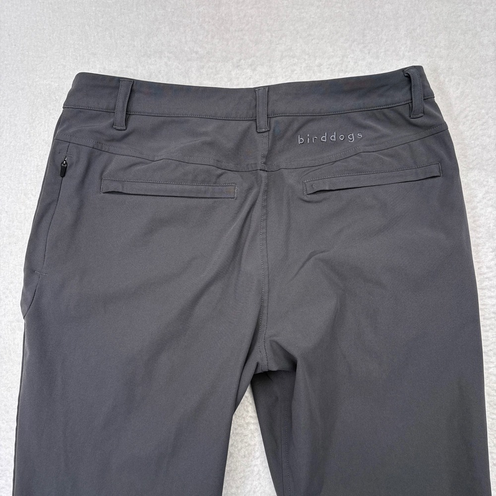 Birddogs Pants Mens Size 32 x 32 Gray Lined Smart Casual Golf Tech Performance - Picture 4 of 8
